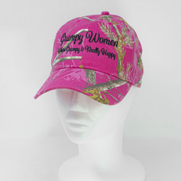Grumpy Women Pink Camo Cap